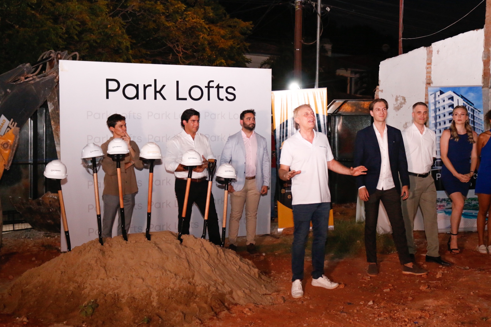 Julian Sandt at Park Lofts groundbreaking